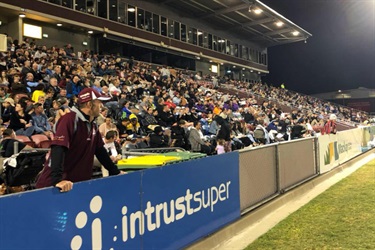 Grandstand with a crowed of people