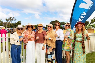 seven ladies at the food and wine festivals