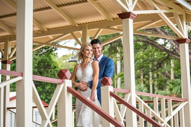 Queens Park pavilion weeding